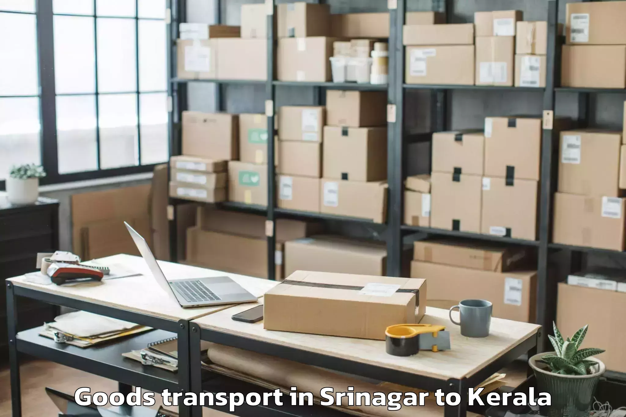 Comprehensive Srinagar to Mundakayam Goods Transport